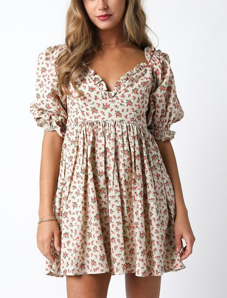 olivaceous linen dress Olivaceous Iris Linen Maxi Dress White / Large