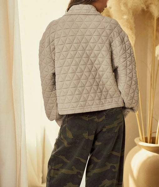 quilted jacket / cream