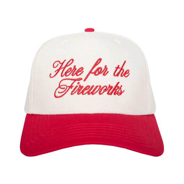 Here for the Fireworks cap / red & cream