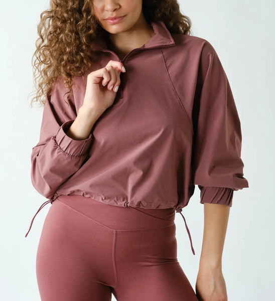 Sculpt 1/4 Zip Pullover / Rosewood