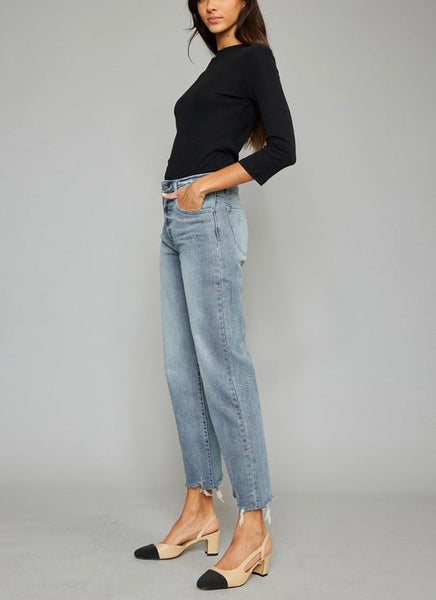 Trina crop jean // light wash