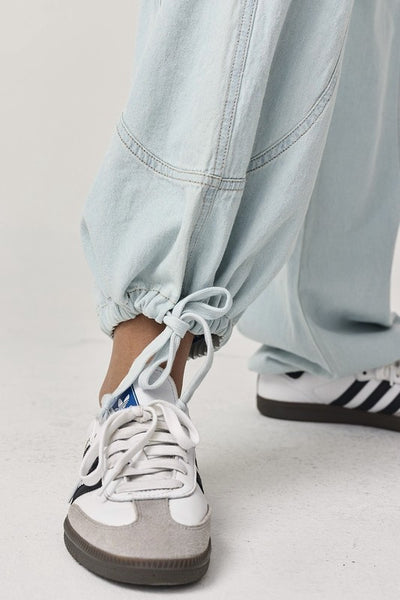 willow cargo pants // chambray blue