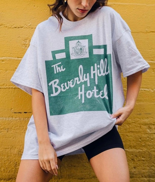 the beverly hills hotel tee // heather grey