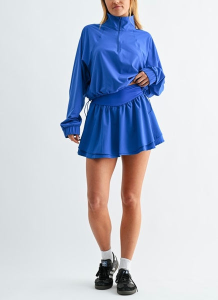 sculpt 1/4 zip pullover / royal