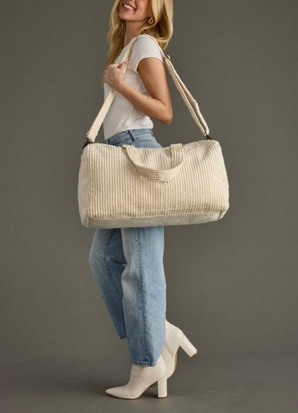 corduroy duffle / cream