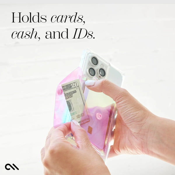 Case-Mate MagSafe Snap Wallet / pink iridescent