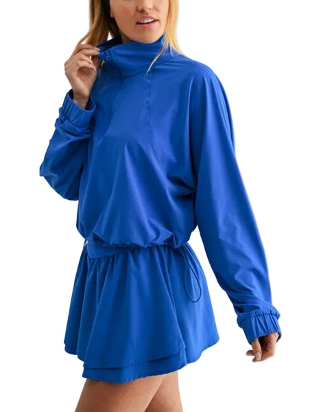 sculpt 1/4 zip pullover / royal