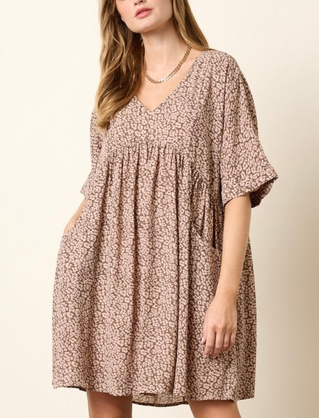 seasons babydoll dress / blush