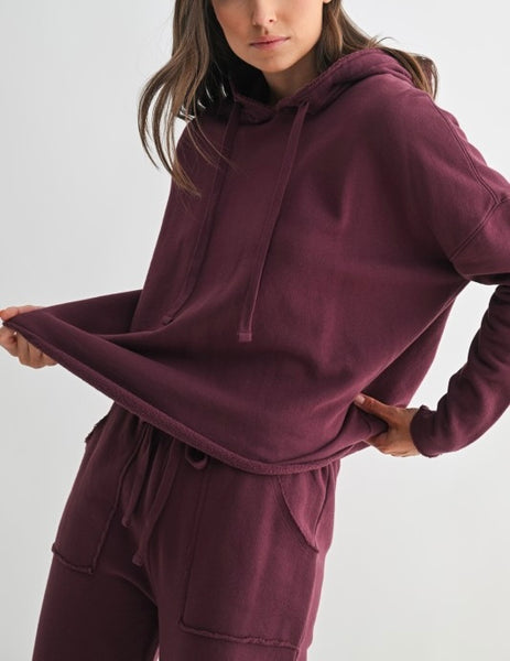 Malibu everyday hoodie / plum