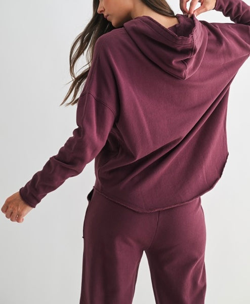 Malibu everyday hoodie / plum