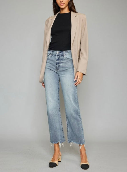 Trina crop jean // light wash