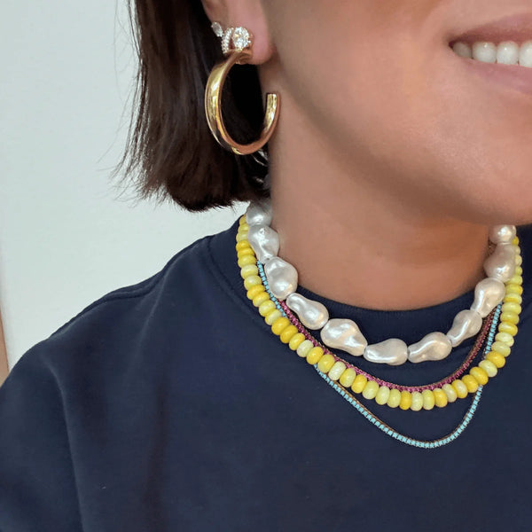 Bracha Tubę Hoops / gold