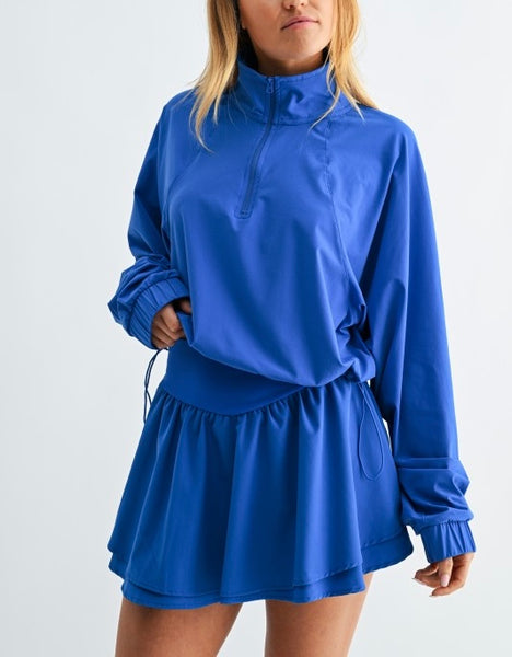 sculpt 1/4 zip pullover / royal
