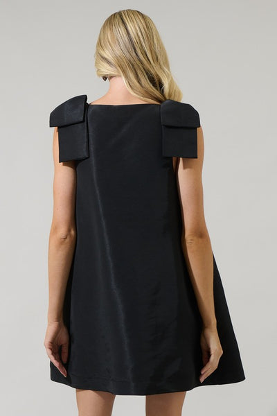 Alani bow dress / black