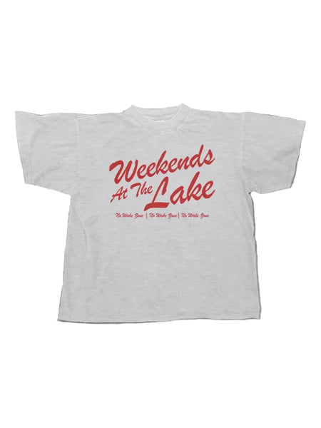 Weekends at the Lake tee / ash grey