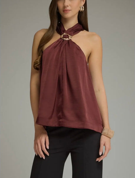 Leah Halter Swing Top / Merlot