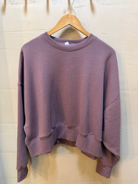 Verona balloon sleeve sweatshirt / rose taupe