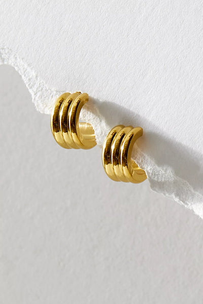 BRACHA Larissa hoop earrings // gold