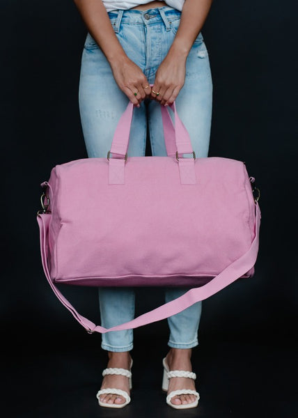 vacation duffle bag // pink