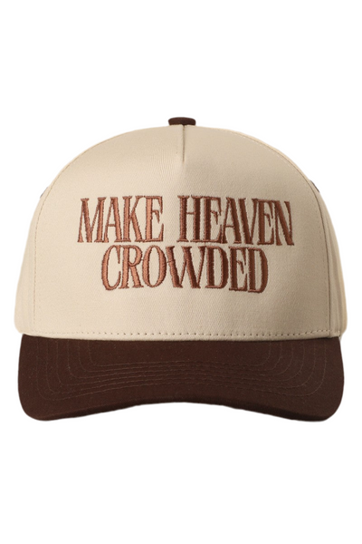 Make Heaven Crowded baseball cap / brown
