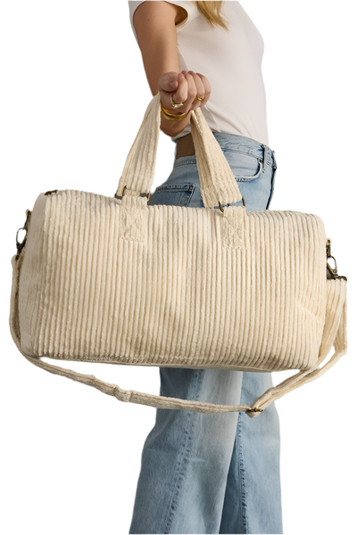 corduroy duffle / cream