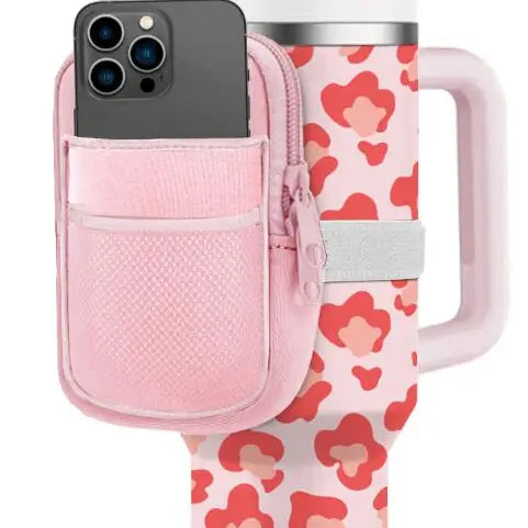 Katydid Tumbler Zipper Pouch / light pink