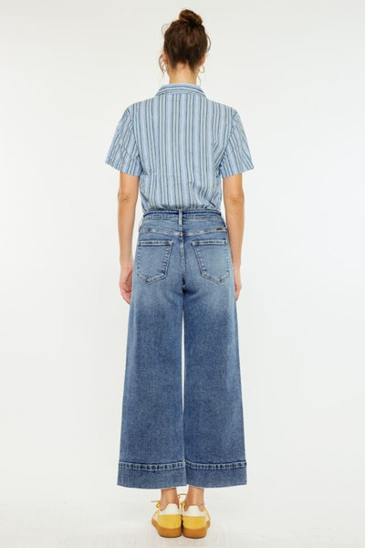 Sophie crop jean / dark wash