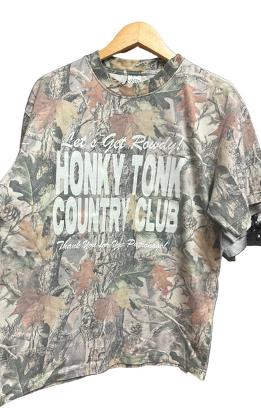Honky Tonk Country Club tee / camo RESTOCKED!!