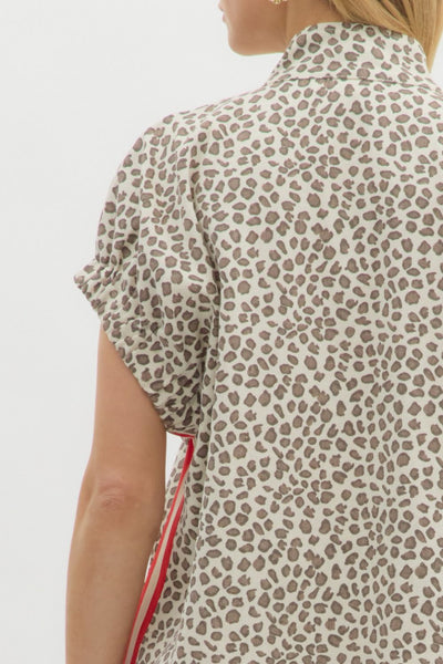 animal shift dress