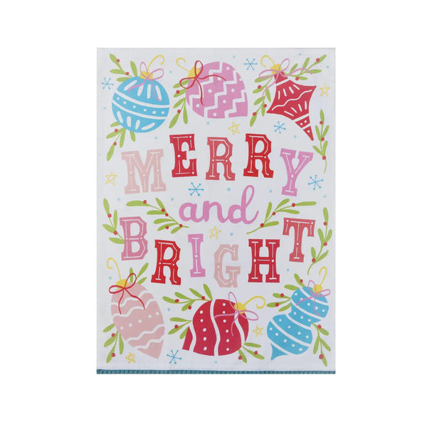 merry & bright kitchen towel