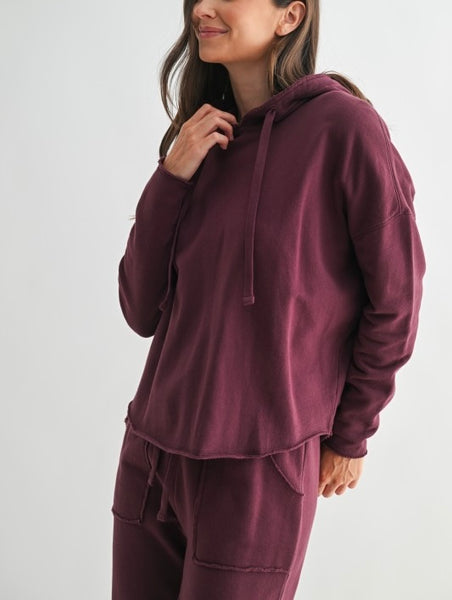 Malibu everyday hoodie / plum