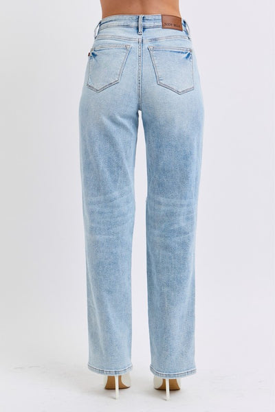 JUDY BLUE 90's straight jean / light denim