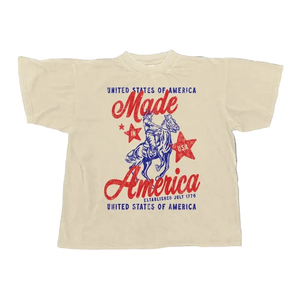Made in America western tee / ivory