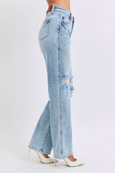 JUDY BLUE 90's straight jean / light denim