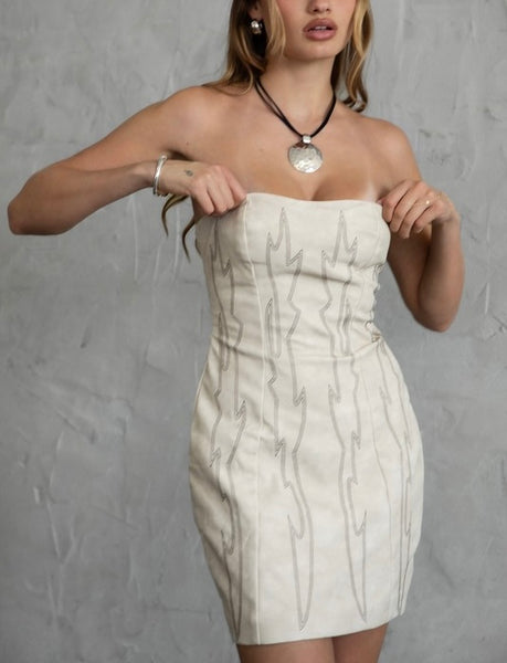 Arizona western corset dress / cream