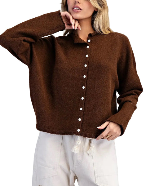 Maggie cardigan / chocolate