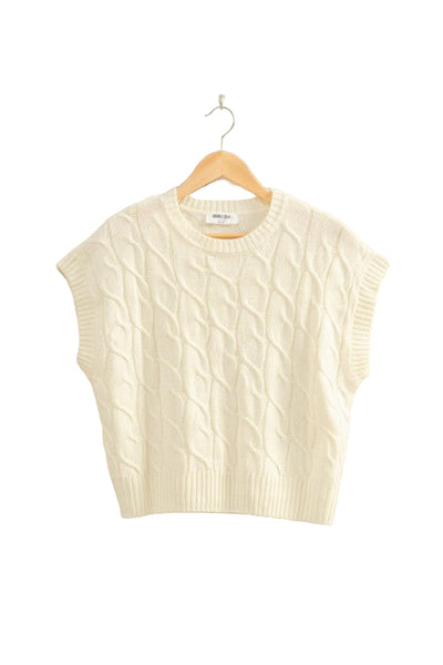 Callie sweater vest / cream
