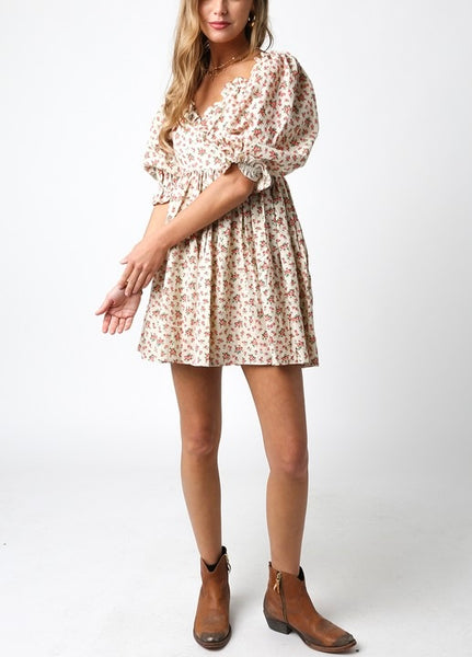 olivaceous linen dress OLIVACEOUS Lorelei linen dress M