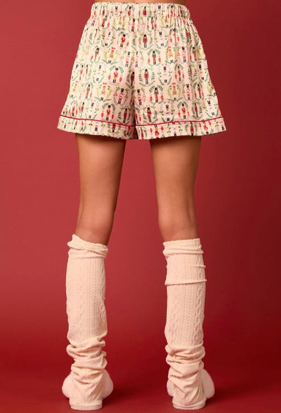 nutcracker satin pj set / cream