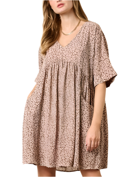 seasons babydoll dress / blush