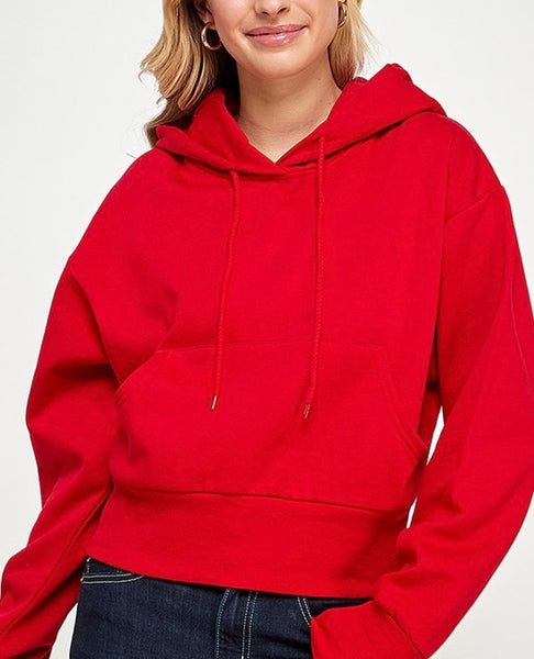 comfy hoodie // red