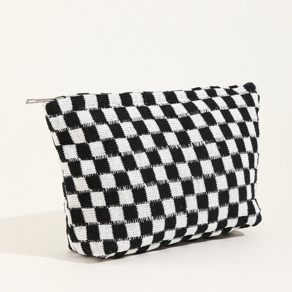 checker cosmetic bag / multi colors available