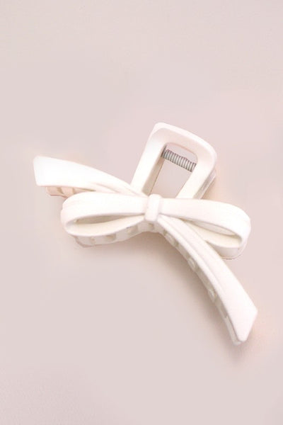 plastic bow hair clip / multi colors available