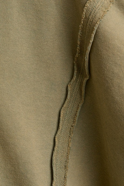 exposed seam sweatshirt / olive