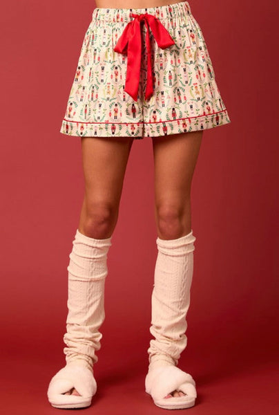 nutcracker satin pj set / cream