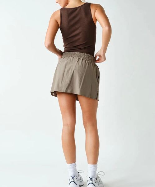 Essential Ribbed Tank / Chocolate