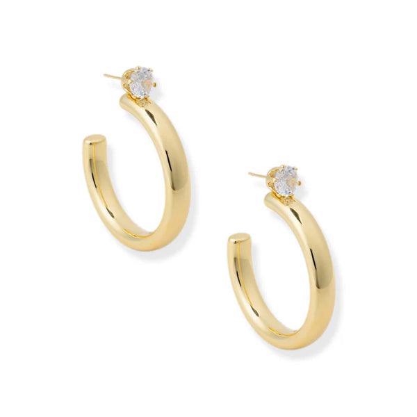 Bracha Tubę Hoops / gold