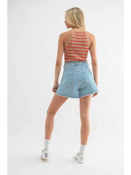 Hallie denim short / light wash