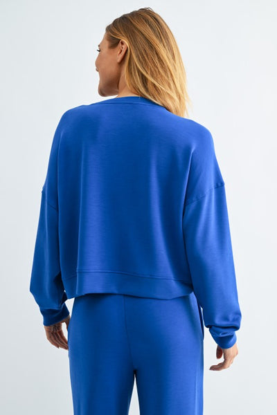laguna modal sweatshirt / royal