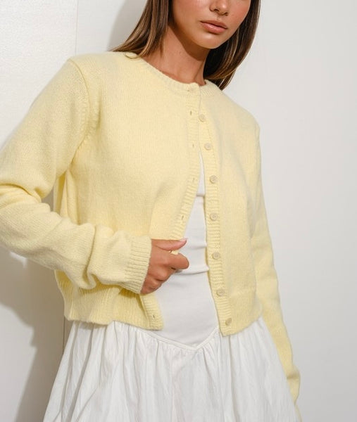 Chandler cardigan / yellow